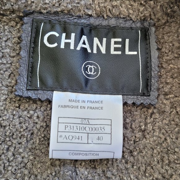 NEW Chanel Lambswool Shearling Leather Jacket/Coat - Picture 8 of 9